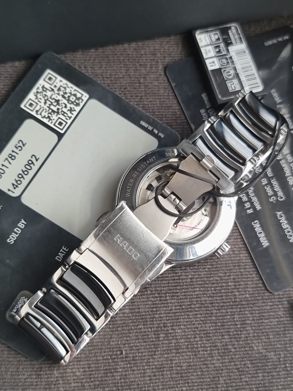 RADO Centrix Black Skeleton Dial Men's Watch Item No. R30178152