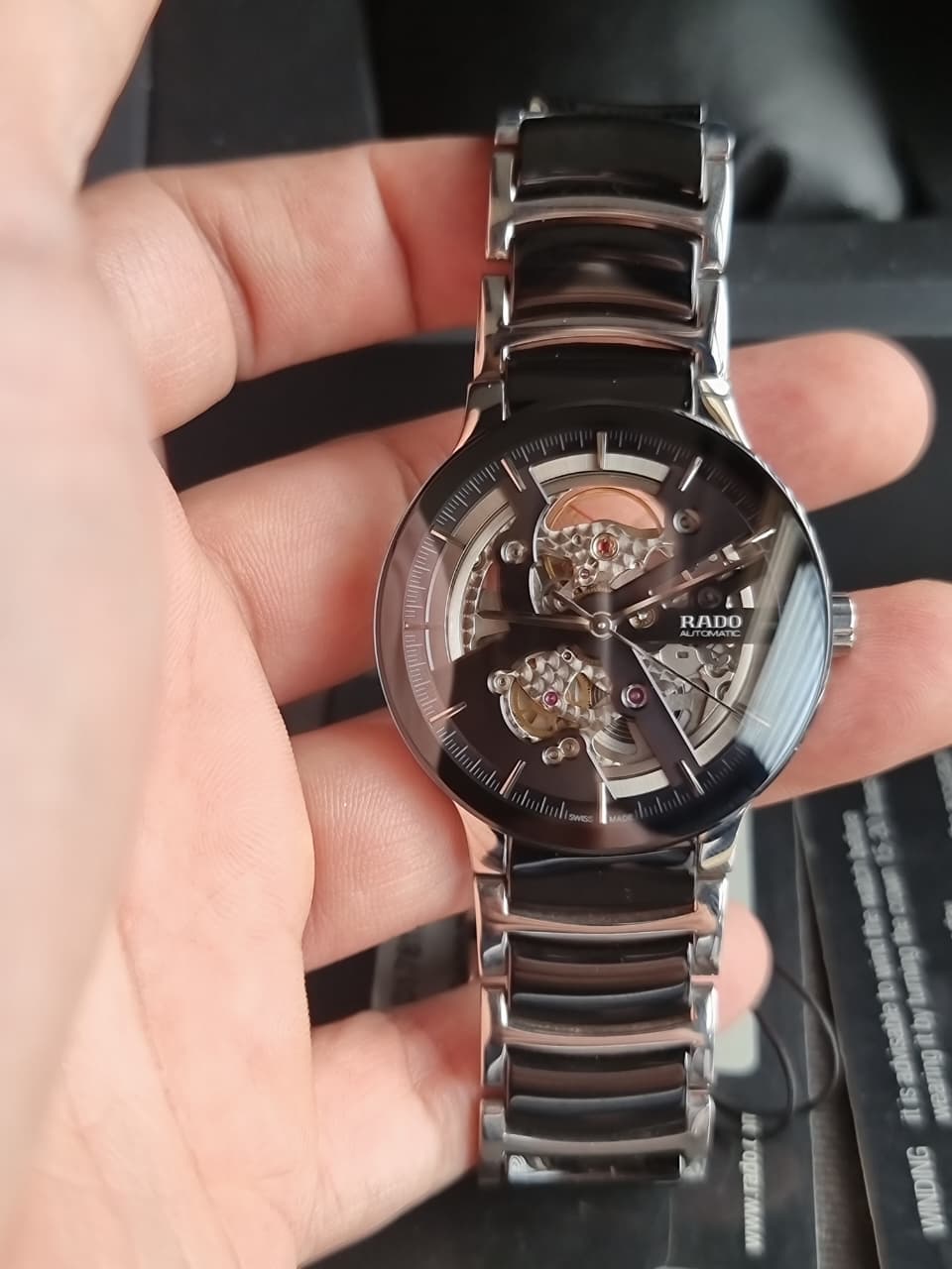 RADO Centrix Black Skeleton Dial Men's Watch Item No. R30178152