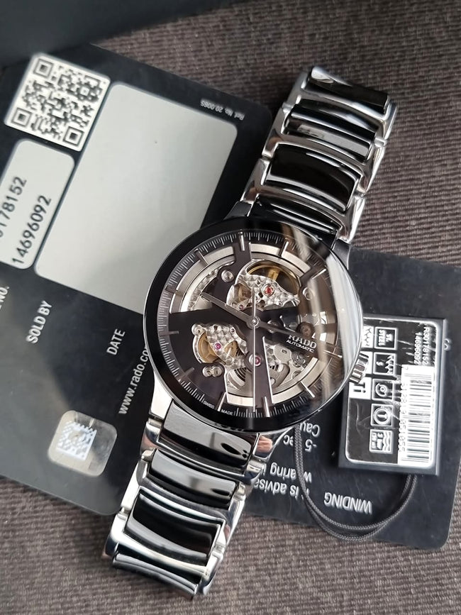RADO Centrix Black Skeleton Dial Men's Watch Item No. R30178152 Main Image