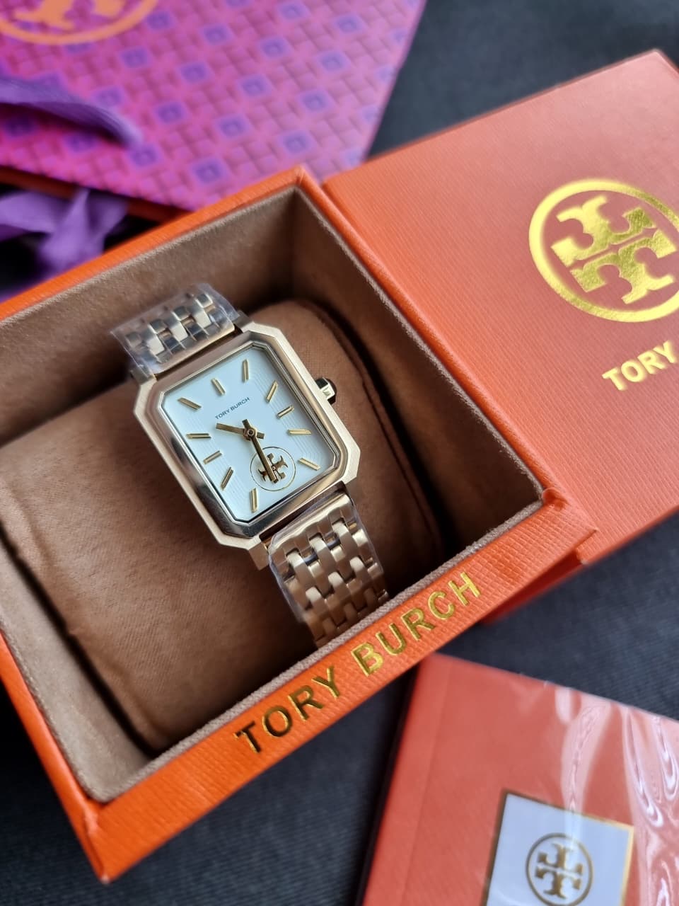 Tory Burch Robinson Gold Bracelet Watch TBW1500