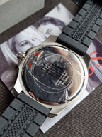 Guess Men’s Quartz Black Silicone Strap Black Dial 46mm Watch W0798G1