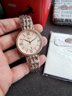 Fossil Women’s Quartz Stainless Steel Rose Gold Dial 36mm Watch ES3546
