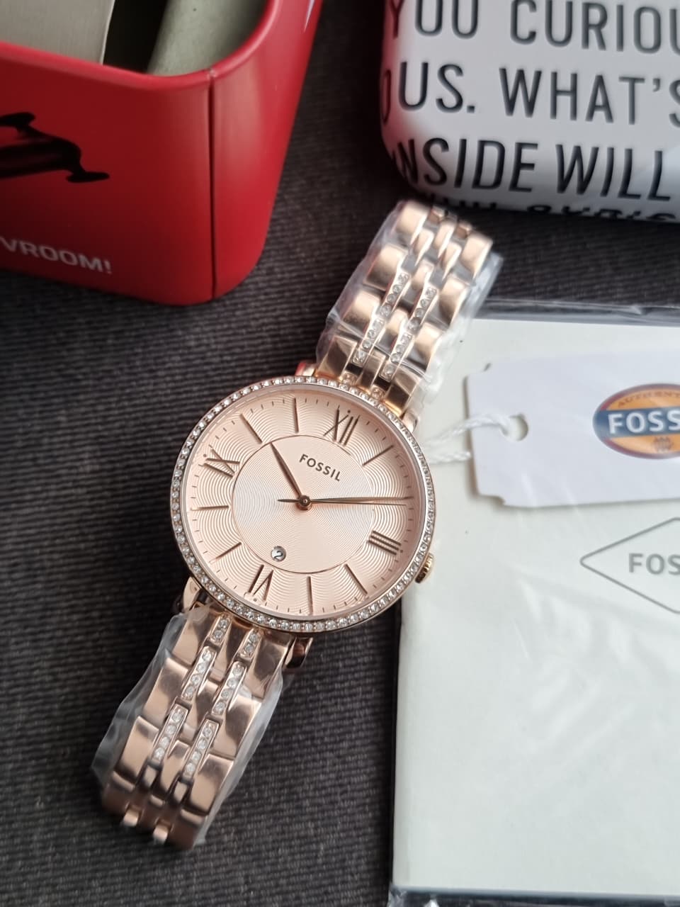 Fossil Women’s Quartz Stainless Steel Rose Gold Dial 36mm Watch ES3546