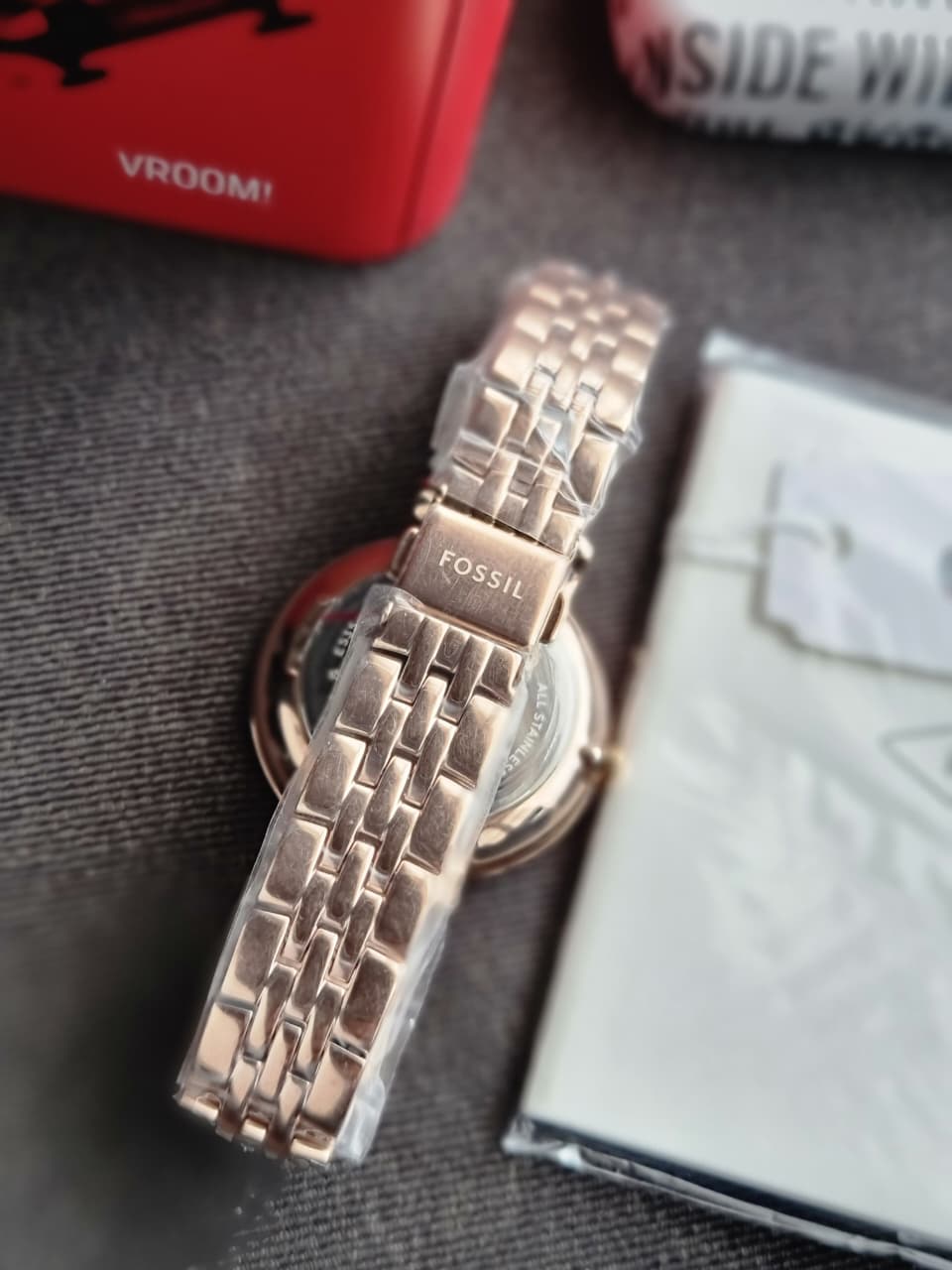 Fossil Women’s Quartz Stainless Steel Rose Gold Dial 36mm Watch ES3546