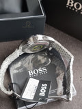 Hugo Boss Men’s Quartz Grey Stainless Steel Grey Dial 44mm Watch 1513924