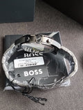 Hugo Boss Men’s Quartz Grey Stainless Steel Grey Dial 44mm Watch 1513924