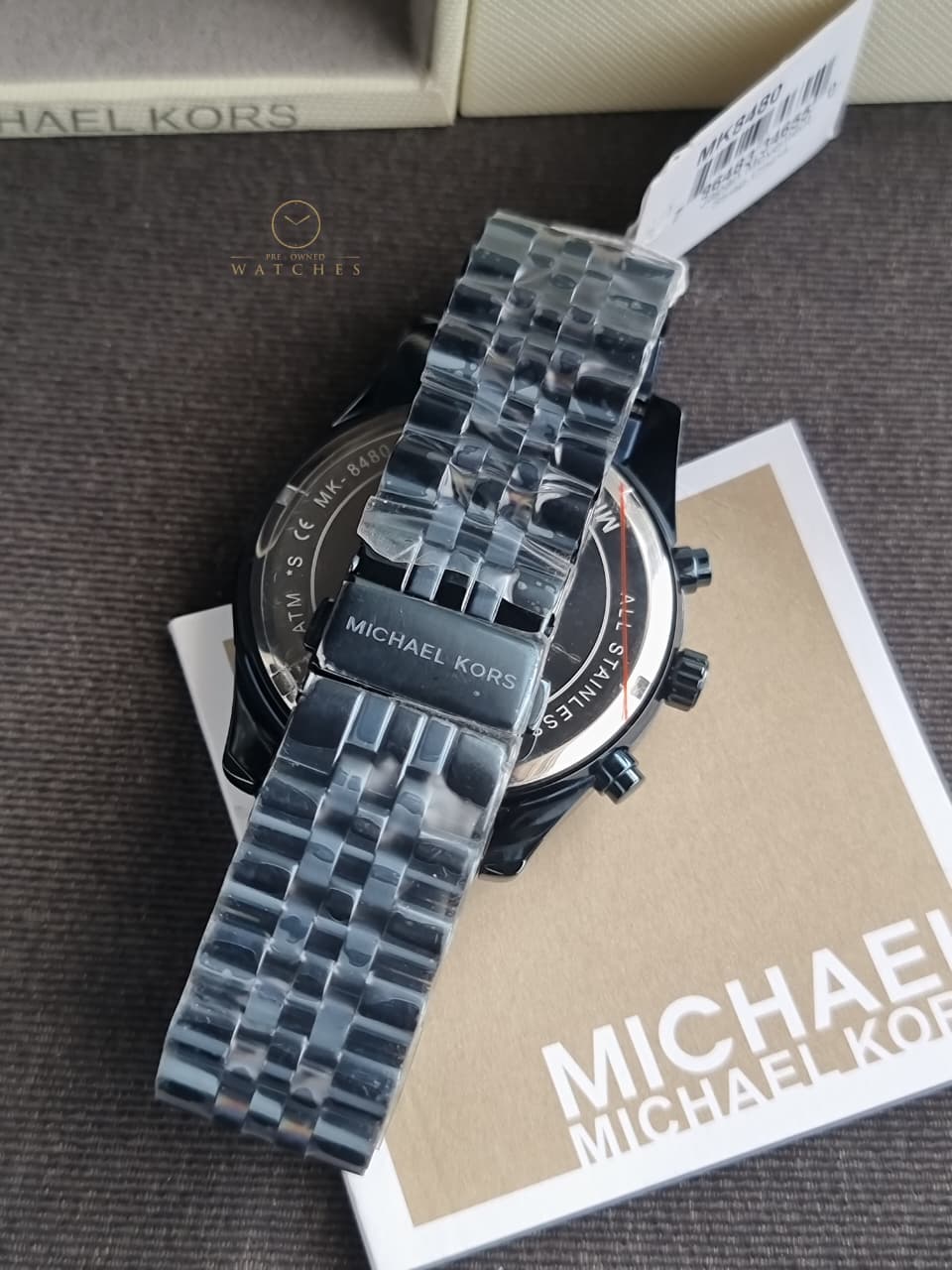 Michael Kors Men’s Quartz Stainless Steel Blue Dial 44mm Watch MK8480