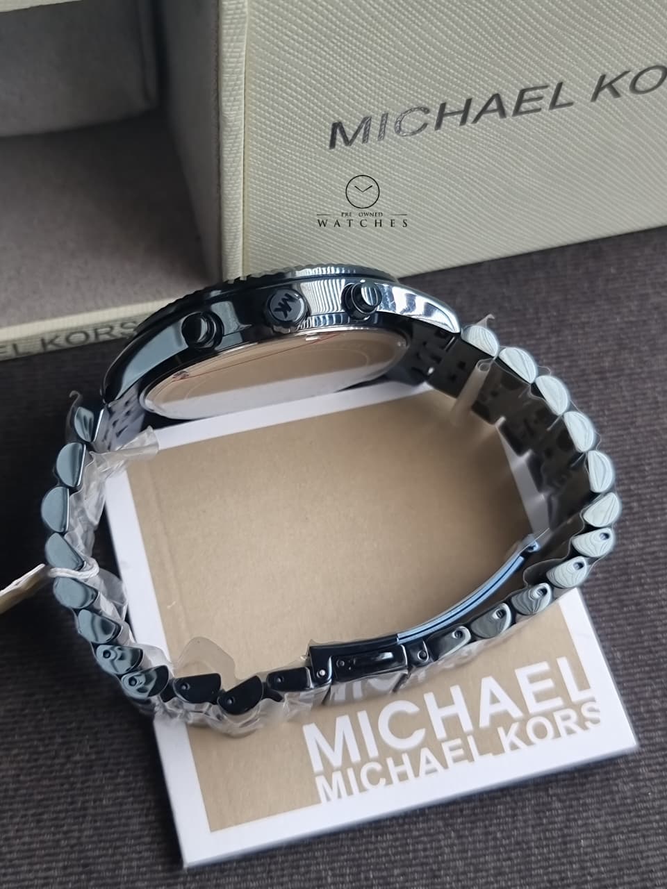 Michael Kors Men’s Quartz Stainless Steel Blue Dial 44mm Watch MK8480