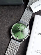 EMPORIO ARMANI Minimalist Quartz Green Dial Men's Watch Item No. AR11578