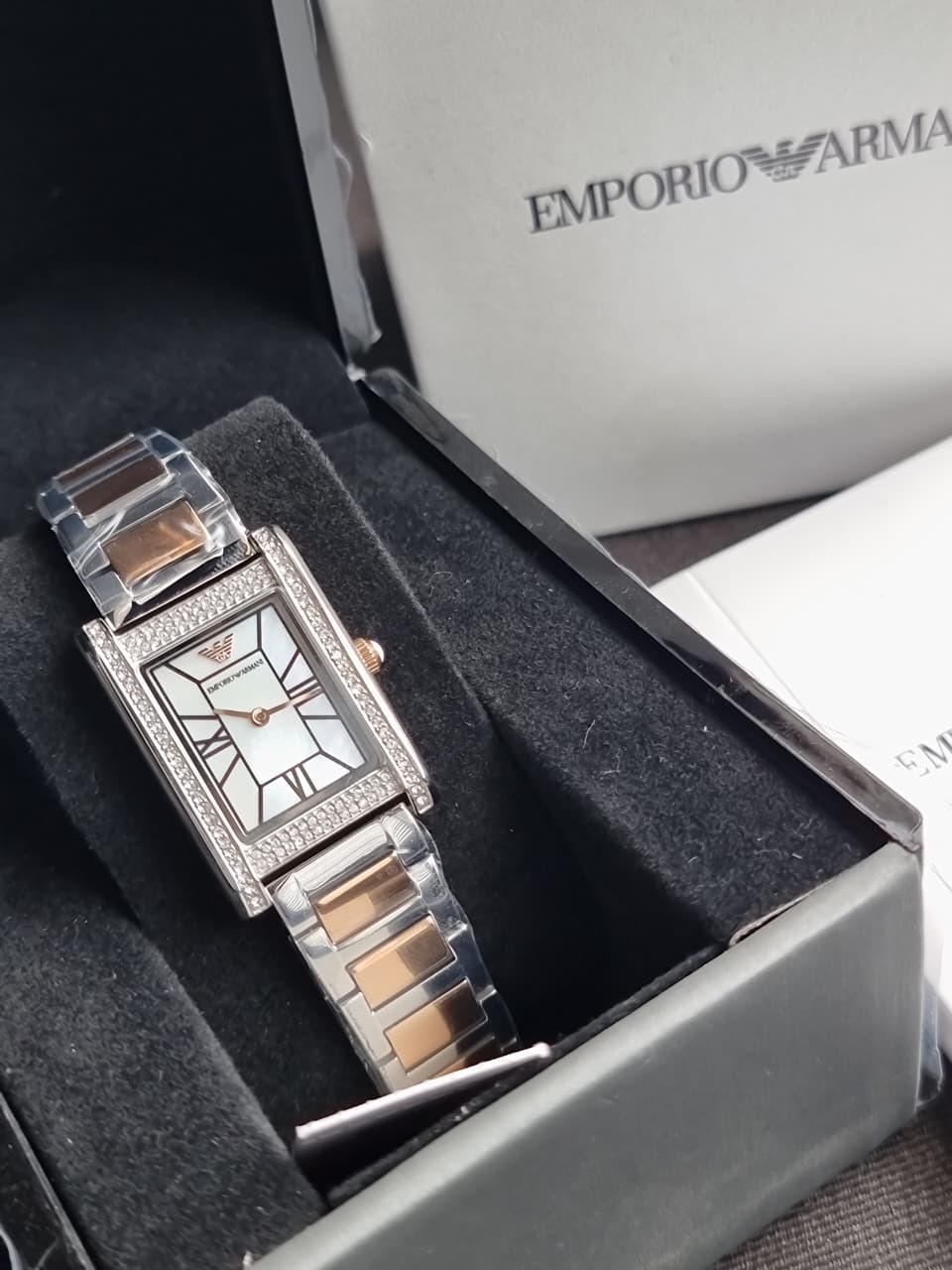 Emporio Armani Two-Hand Rectangular Women's Watch AR11626