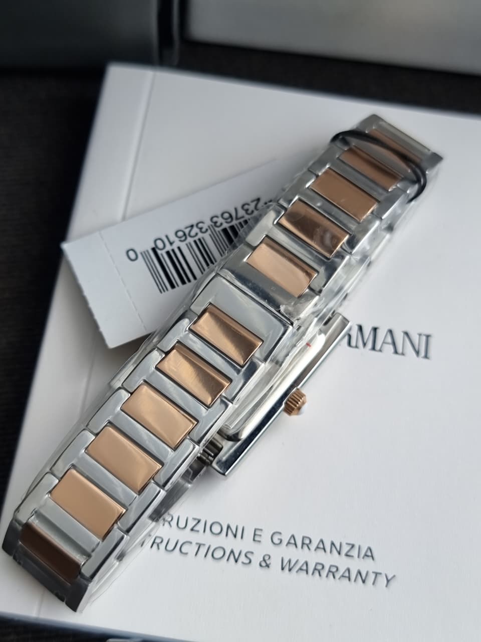 Emporio Armani Two-Hand Rectangular Women's Watch AR11626