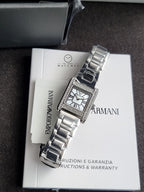 ARMANI Genni Quartz Crystal Mother of Pearl Dial Ladies Watch Item No. AR11662