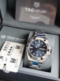 Tag Heuer Aquaracer Silver Stainless Steel Blue Dial Quartz Watch for Gents - WBD1112.BA0928