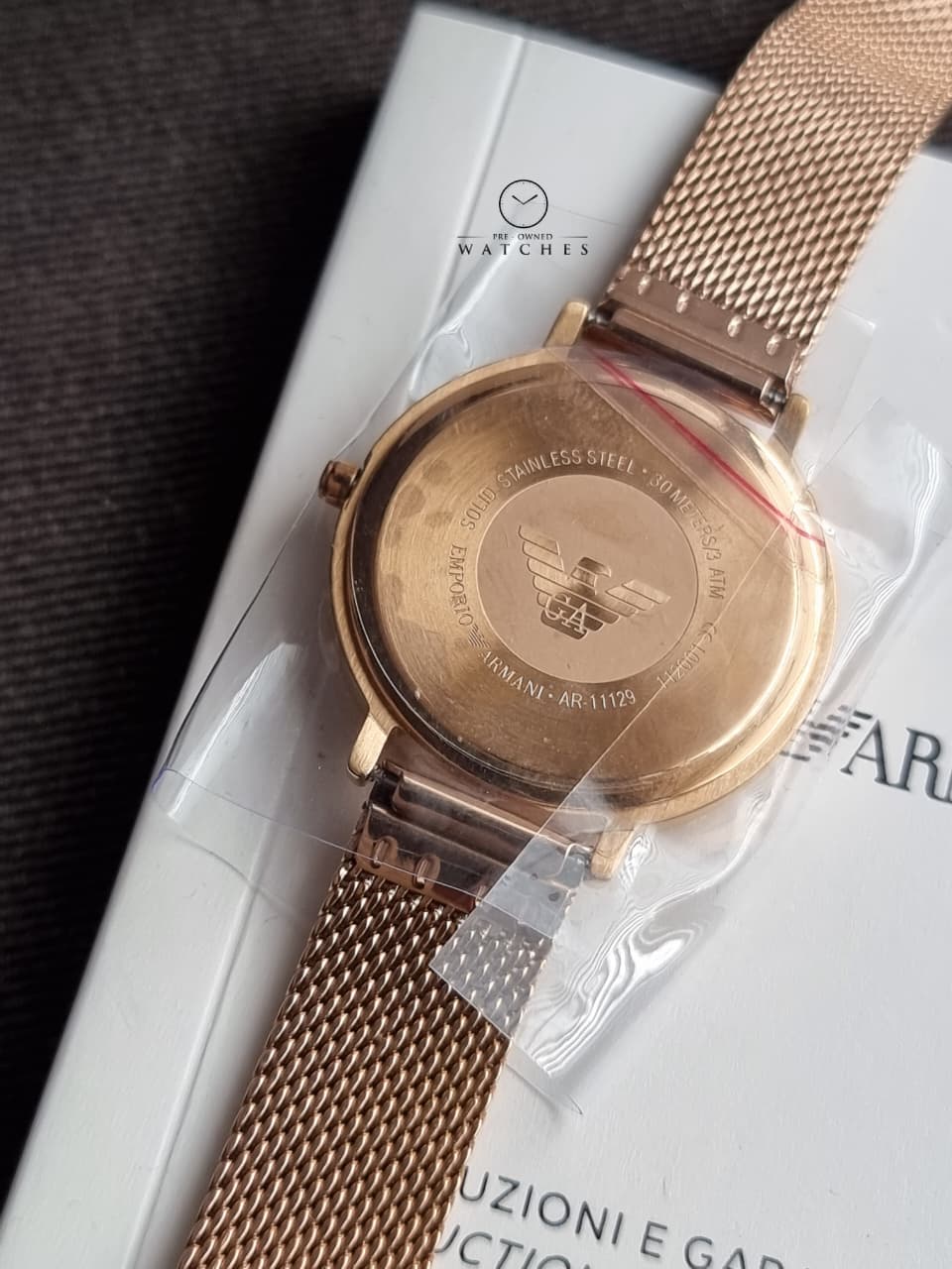 Emporio Armani Women's Two-Hand Pink Stainless Steel Watch Ar11129
