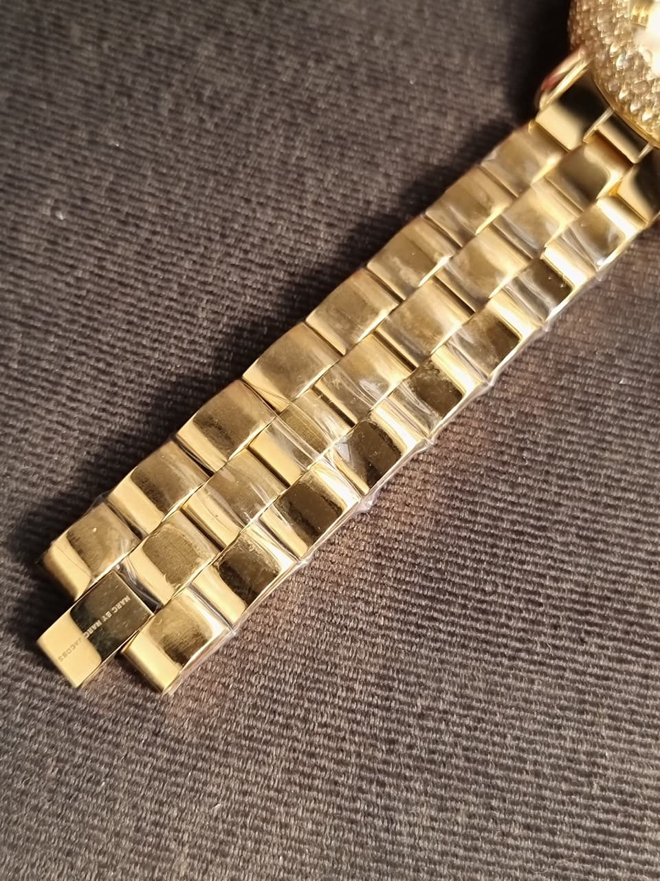 Marc Jacobs Ladies Marci Crystal Gold Watch mbm3191