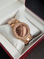 Marc Jacobs MBM3192 Ladies Marci Crystal Rose Gold Watch