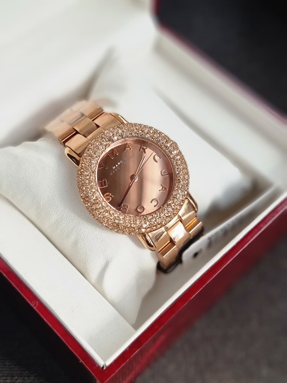 Marc Jacobs MBM3192 Ladies Marci Crystal Rose Gold Watch