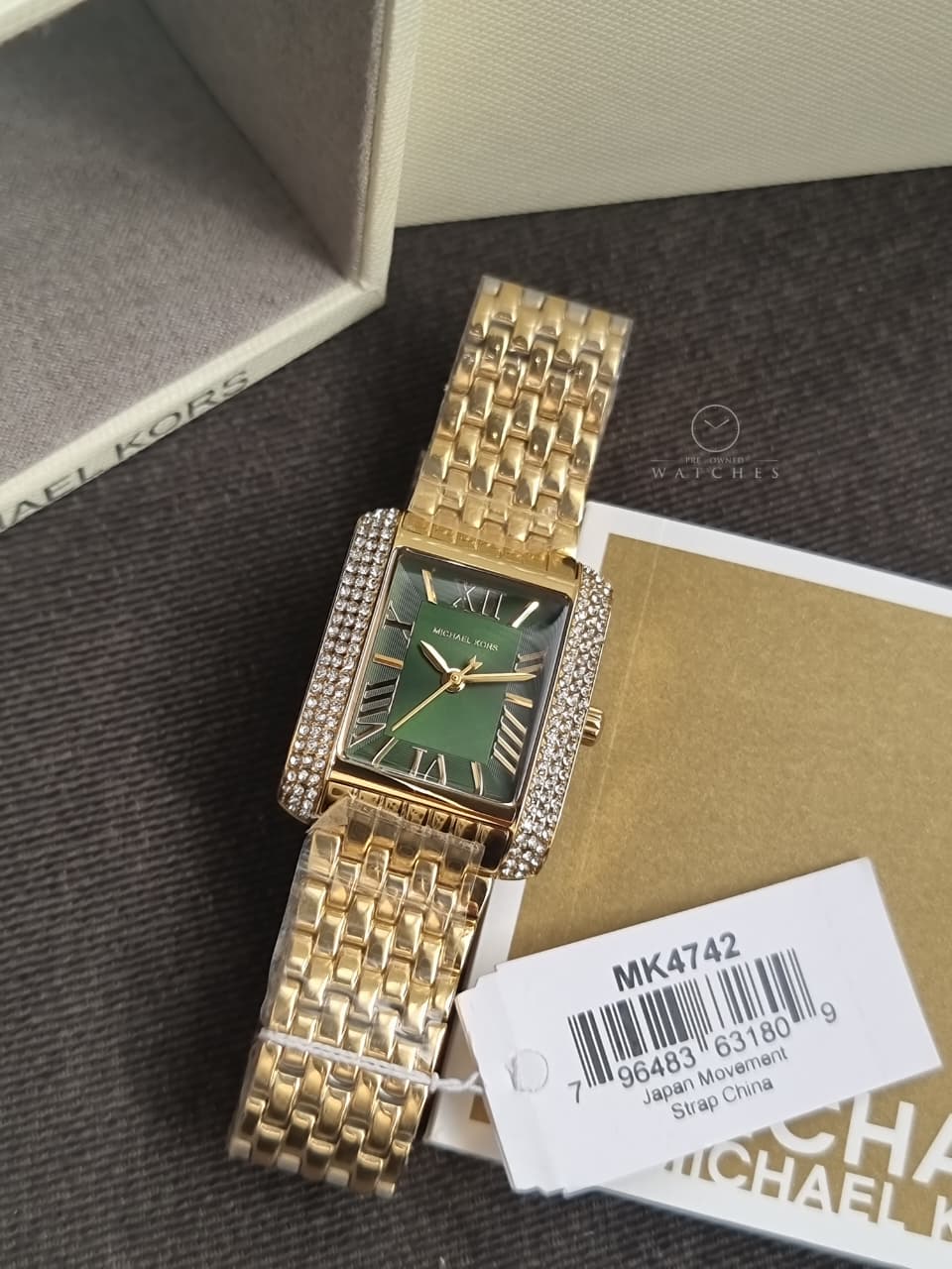 Michael Kors Emery Three-Hand Gold-Tone Stainless Steel Women's Watch (Model: MK4742)