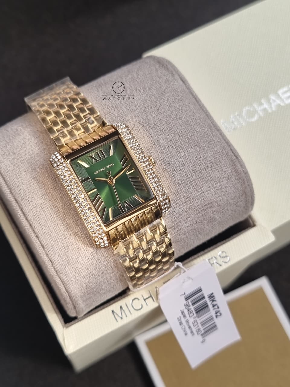 Michael Kors Emery Three-Hand Gold-Tone Stainless Steel Women's Watch (Model: MK4742)