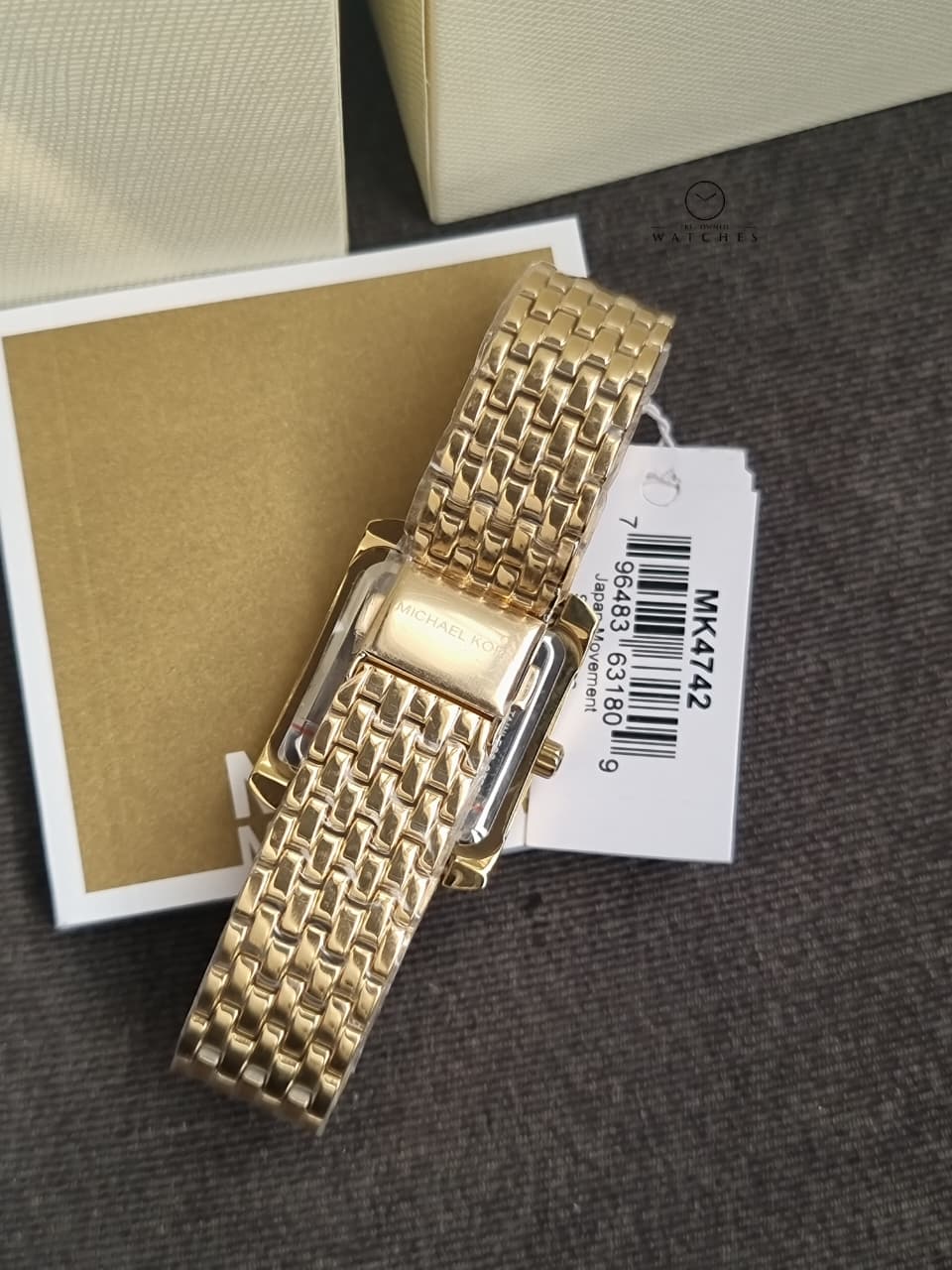 Michael Kors Emery Three-Hand Gold-Tone Stainless Steel Women's Watch (Model: MK4742)