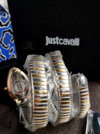 JUST CAVALLI  Signature Snake Quartz Blue Dial Women's Watch SKU: JC1L228M007