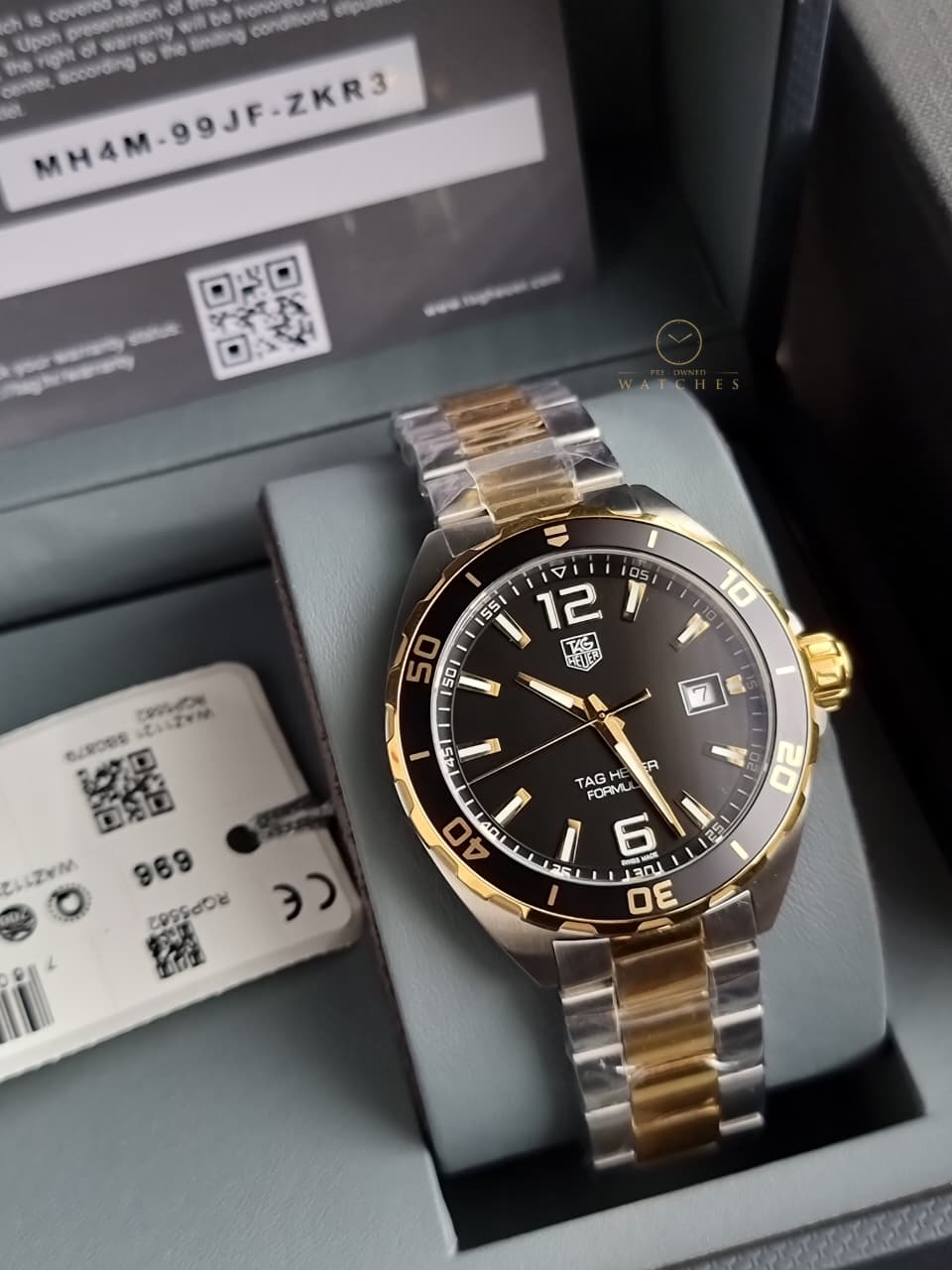 Tag Heuer Formula 1 Two-tone Stainless Steel Black Dial Quartz Watch for Gents - WAZ1121BB0879