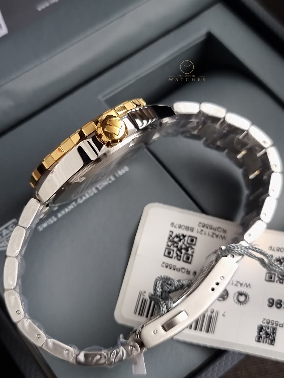 Tag Heuer Formula 1 Two-tone Stainless Steel Black Dial Quartz Watch for Gents - WAZ1121BB0879