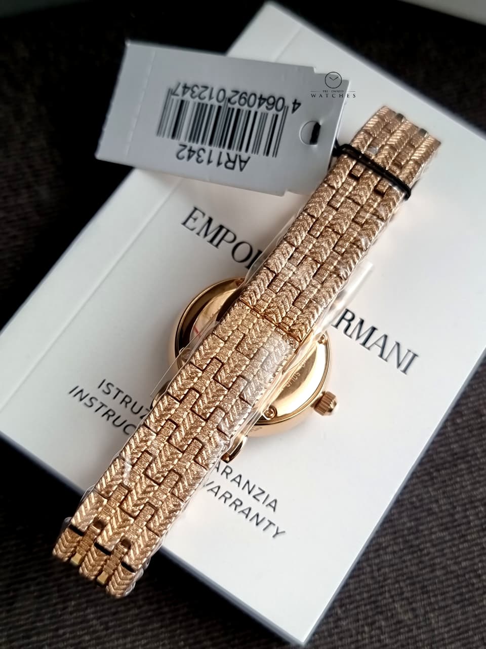 Emporio Armani Women’s Quartz Rose Gold Stainless Steel Rose Gold Dial 28mm Watch AR11342