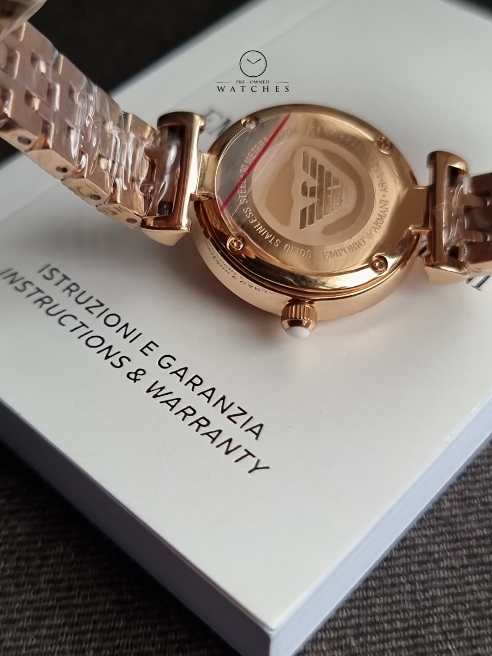Emporio Armani Women’s Quartz Rose Gold Stainless Steel Rose Gold Dial 28mm Watch AR11342