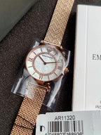 Emporio Armani Women’s Analog Stainless Steel Mother of Pearl Dial 32mm Watch AR11320