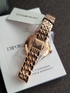 Emporio Armani Women’s Analog Stainless Steel Mother of pearl Dial 32mm Watch AR11158