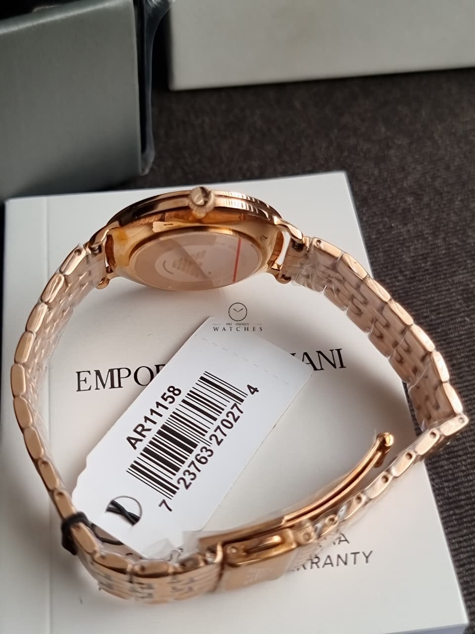 Emporio Armani Women’s Analog Stainless Steel Mother of pearl Dial 32mm Watch AR11158