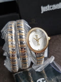 JUST CAVALLI  Signature Snake Quartz Silver Dial Women's Watch SKU: JC1L269M0055