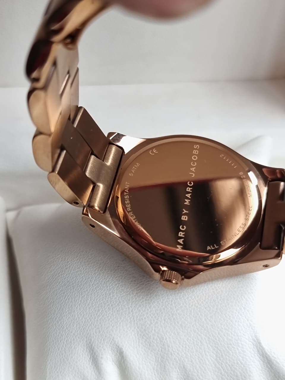 Marc by Marc Jacobs Women’s Quartz Copper Stainless Steel Shine Brown Dial 35mm Watch MBM3128