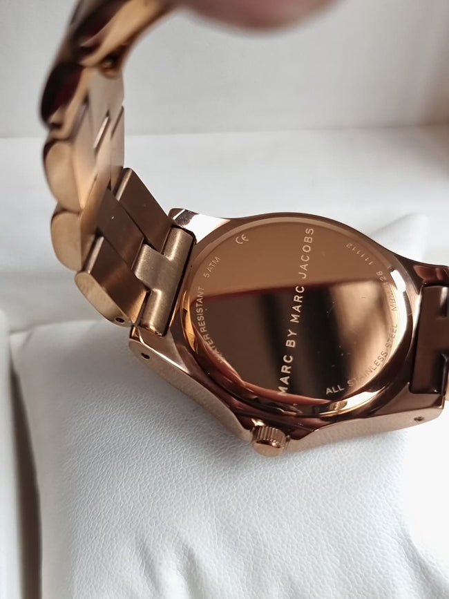 Marc by Marc Jacobs Women’s Quartz Copper Stainless Steel Shine Brown Dial 35mm Watch MBM3128 Main Image