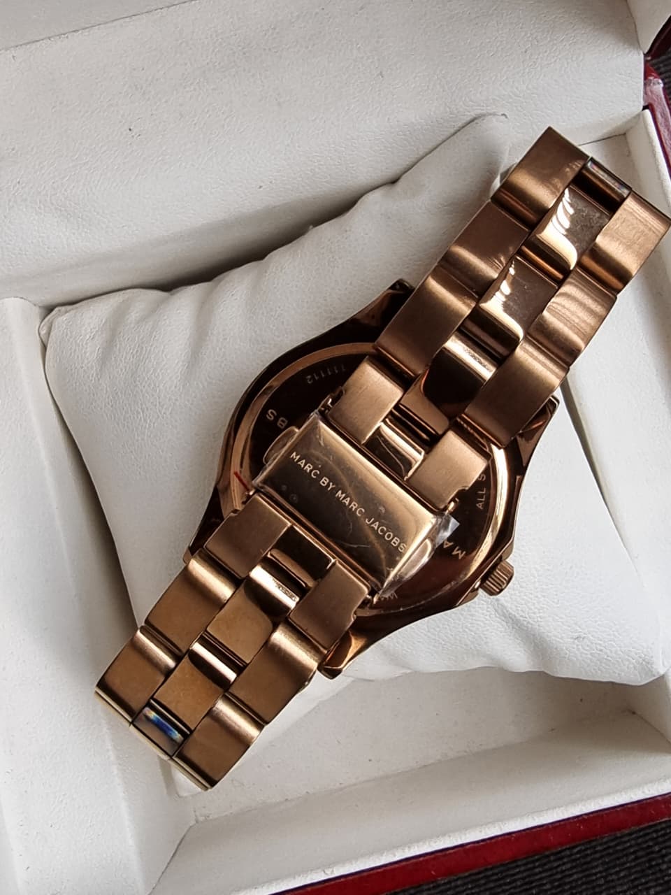 Marc by Marc Jacobs Women’s Quartz Copper Stainless Steel Shine Brown Dial 35mm Watch MBM3128