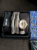 JUST CAVALLI JC1L268M0065 WOMEN ANALOG WATCH | GOLD STAINLESS STEEL STRAP | BLACK DIAL | QUARTZ