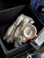 JUST CAVALLI JC1L268M0065 WOMEN ANALOG WATCH | GOLD STAINLESS STEEL STRAP | BLACK DIAL | QUARTZ