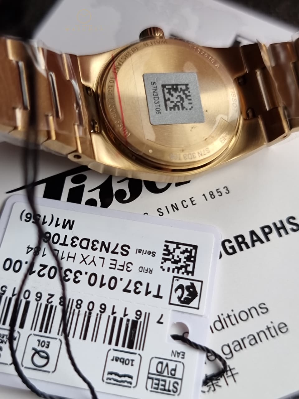 PRX Quartz Champagne Dial Yellow Gold PVD Steel Women's Watch T137.010.33.021.00