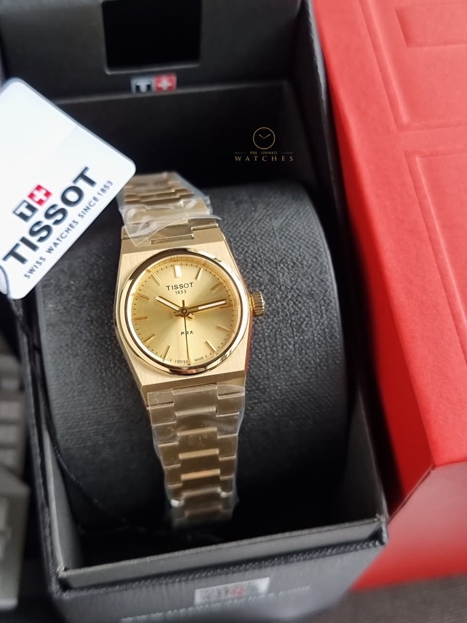 PRX Quartz Champagne Dial Yellow Gold PVD Steel Women's Watch T137.010.33.021.00