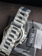Hugo Boss Men’s Quartz Silver Stainless Steel Blue Dial 46mm Watch 1513907