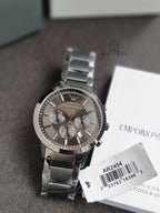 Emporio Armani Men’s Quartz Stainless Steel Grey Dial 43mm Watch AR2454