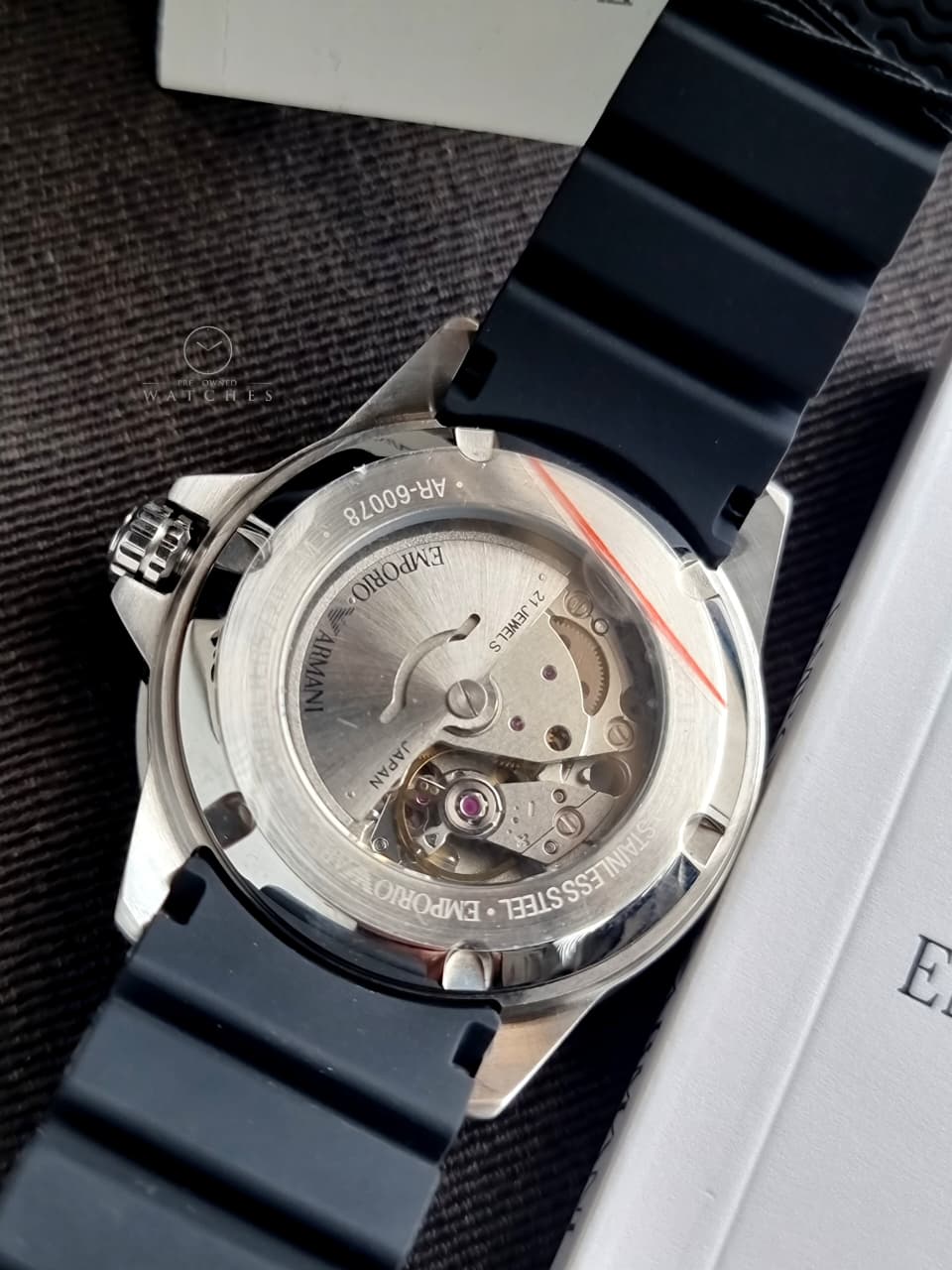 Emporio Armani Men's Analog Automatic Watch with Stainless Steel Strap AR60076