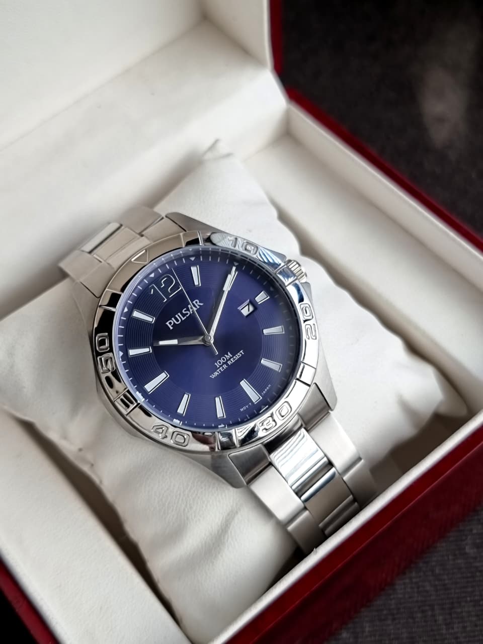 Pulsar Sub Brand Of Seiko Gents Watch Blue Dial 41mm Quartz Watch