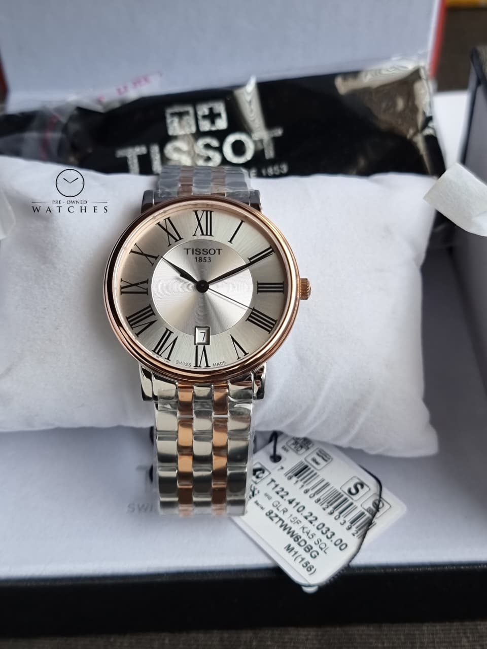 TISSOT Men’s Quartz Swiss Made Stainless Steel Silver Dial 40mm Watch T122.410.22.033.00