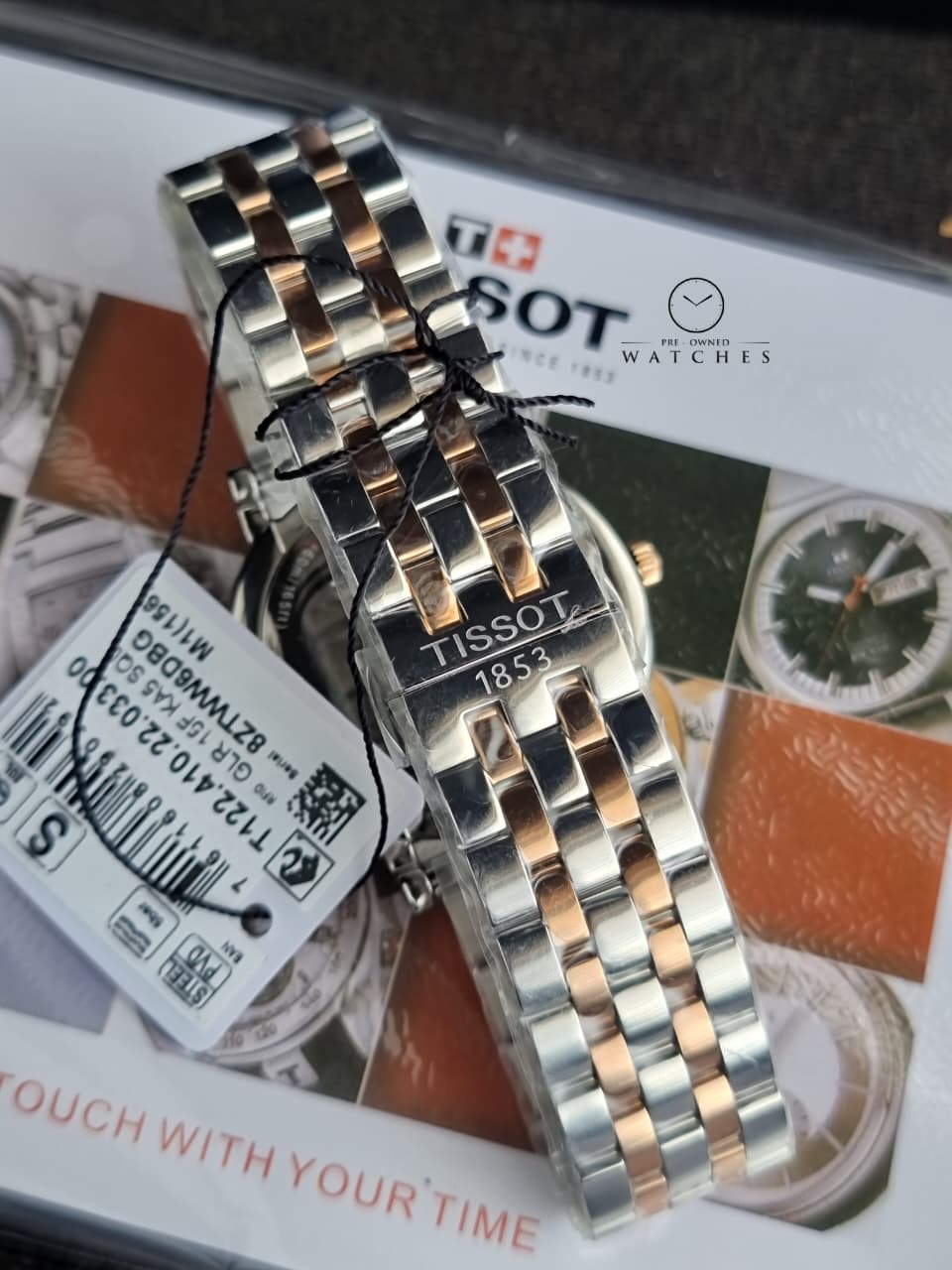 TISSOT Men’s Quartz Swiss Made Stainless Steel Silver Dial 40mm Watch T122.410.22.033.00