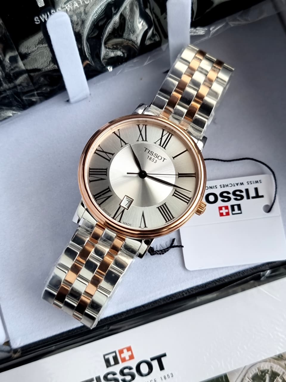 TISSOT Men’s Quartz Swiss Made Stainless Steel Silver Dial 40mm Watch T122.410.22.033.00