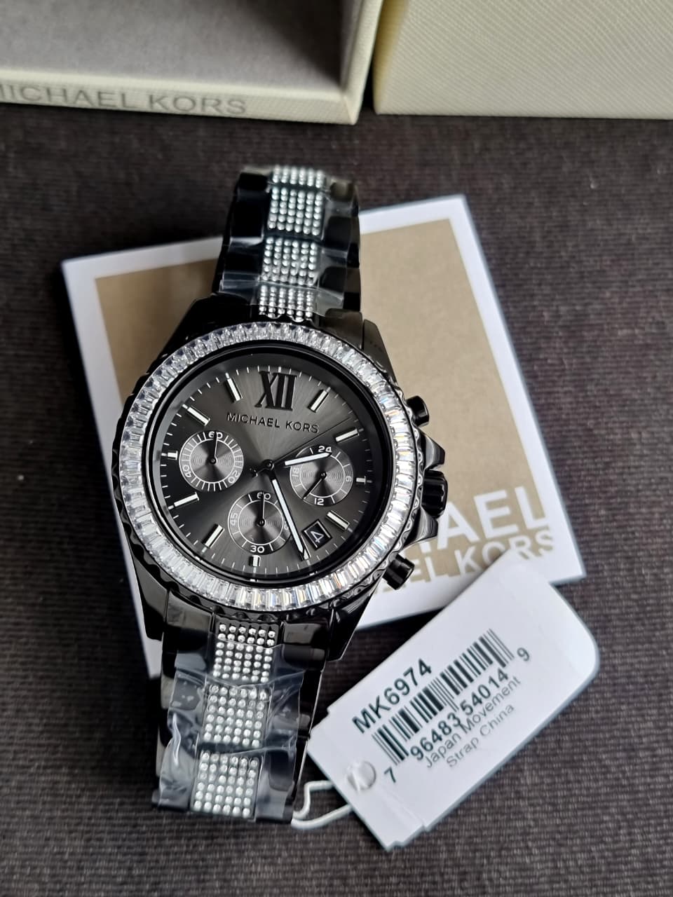 Michael Kors Women’s Quartz Grey Stainless Steel Grey Dial 42mm Watch MK6974