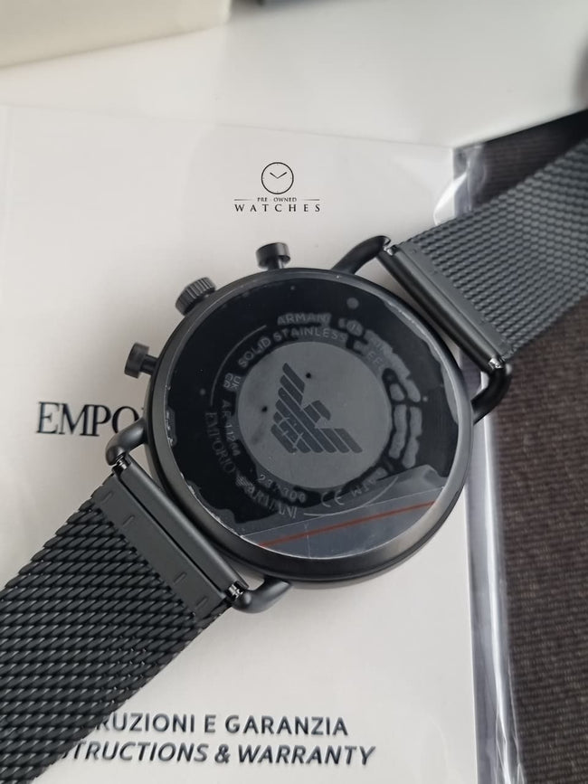 Emporio Armani Aviator Chronograph Quartz Black Dial Men's Watch AR11264 Main Image