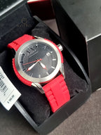 Armani Exchange Men’s Silicone Strap Black Dial 47mm Watch AX1227